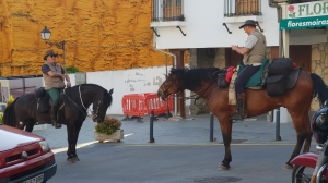 Pilger zu Pferd in Villafranca