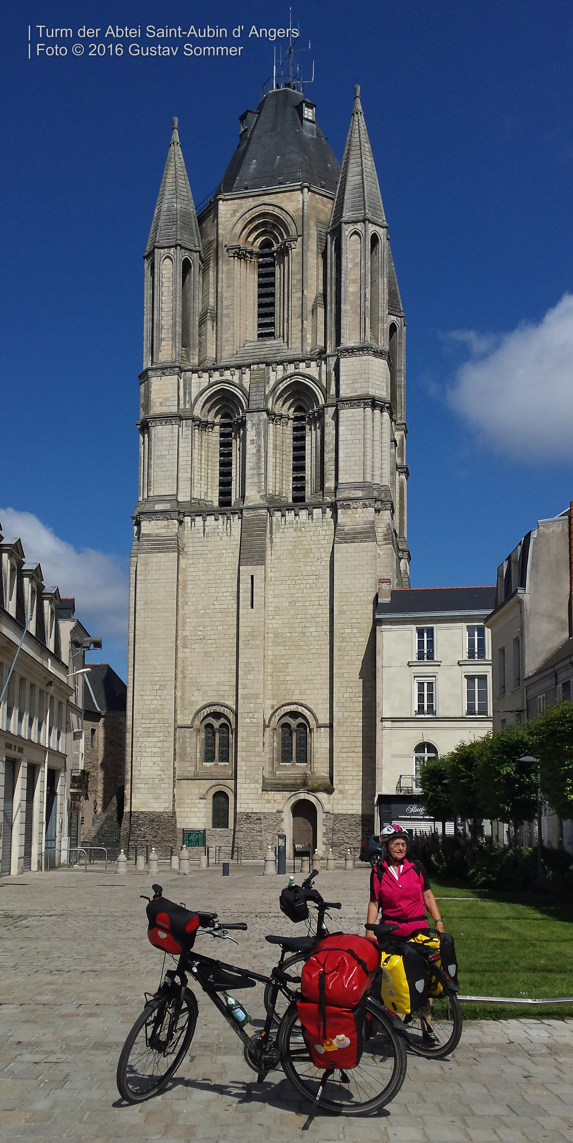 Bild 03 Turm der Abtei von Saint-Aubin d' Angers, Loire