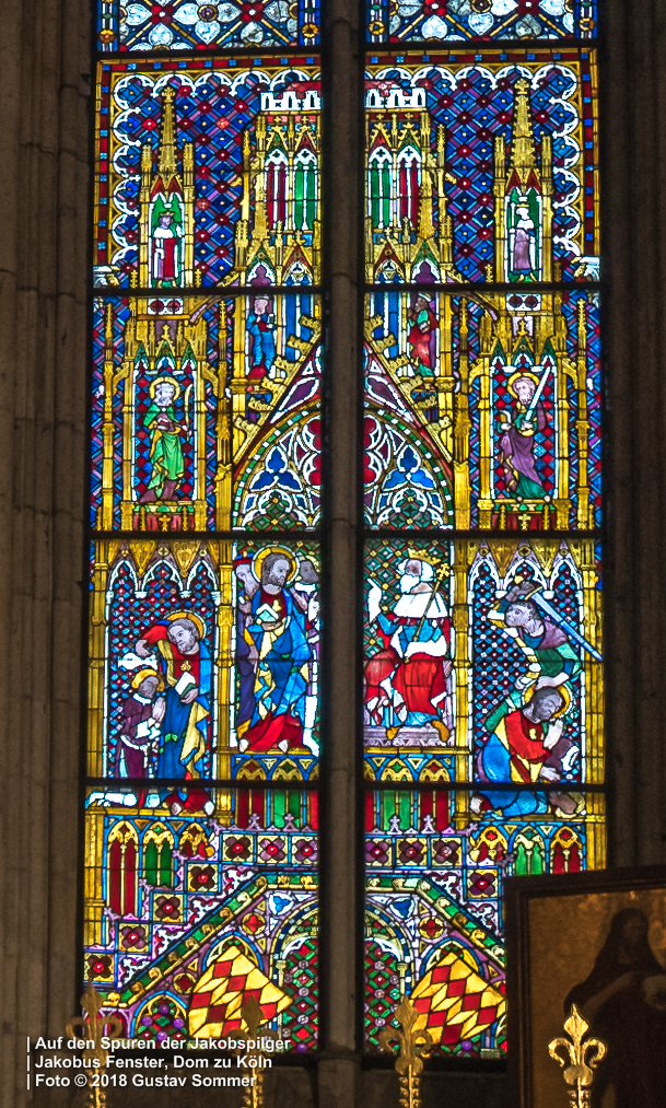 Bild 38 Ausschnitt Jakobusfenster, um 1330/40
