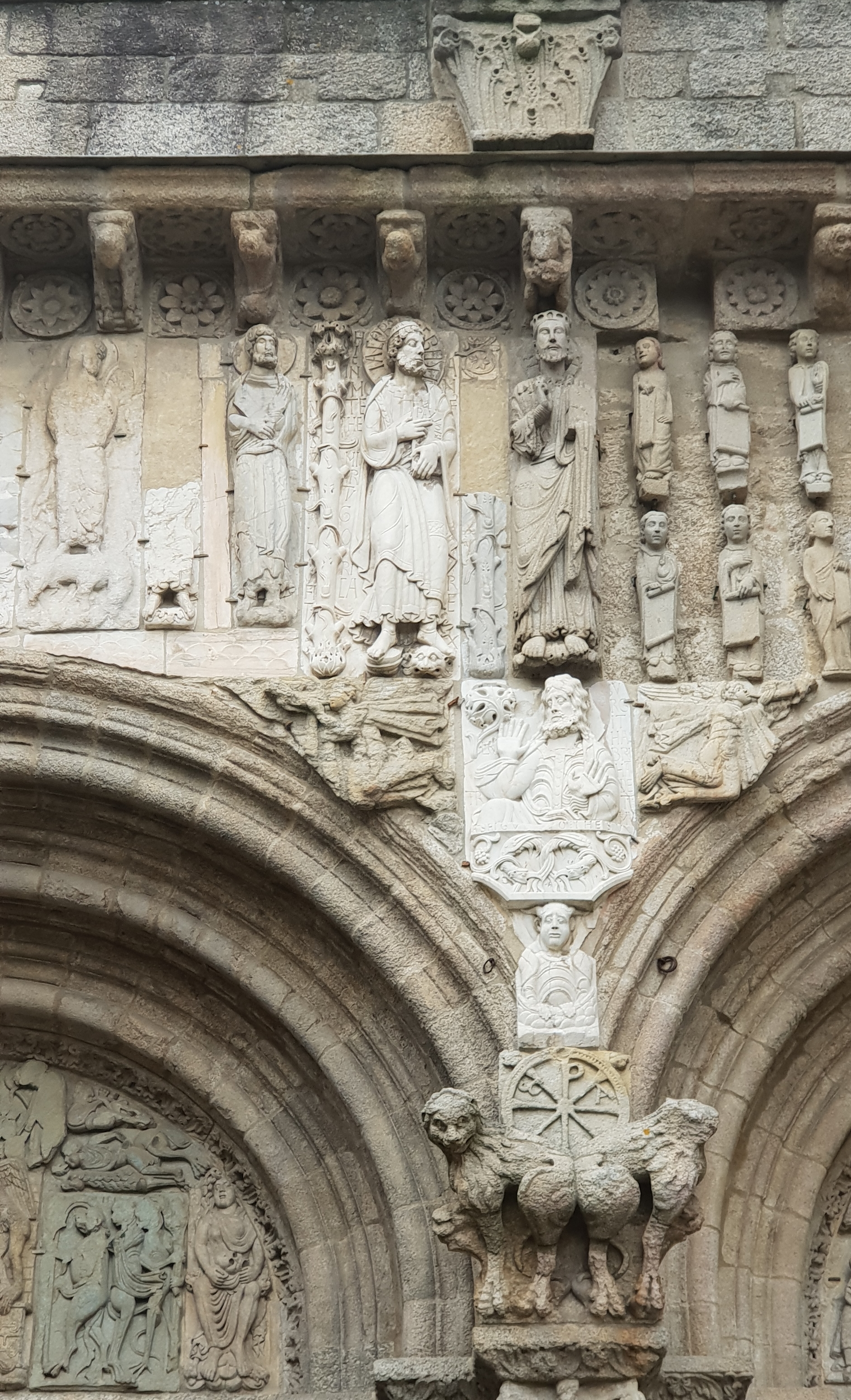 Jakobus am Südportal der Kathedrale Santiago de Compostela